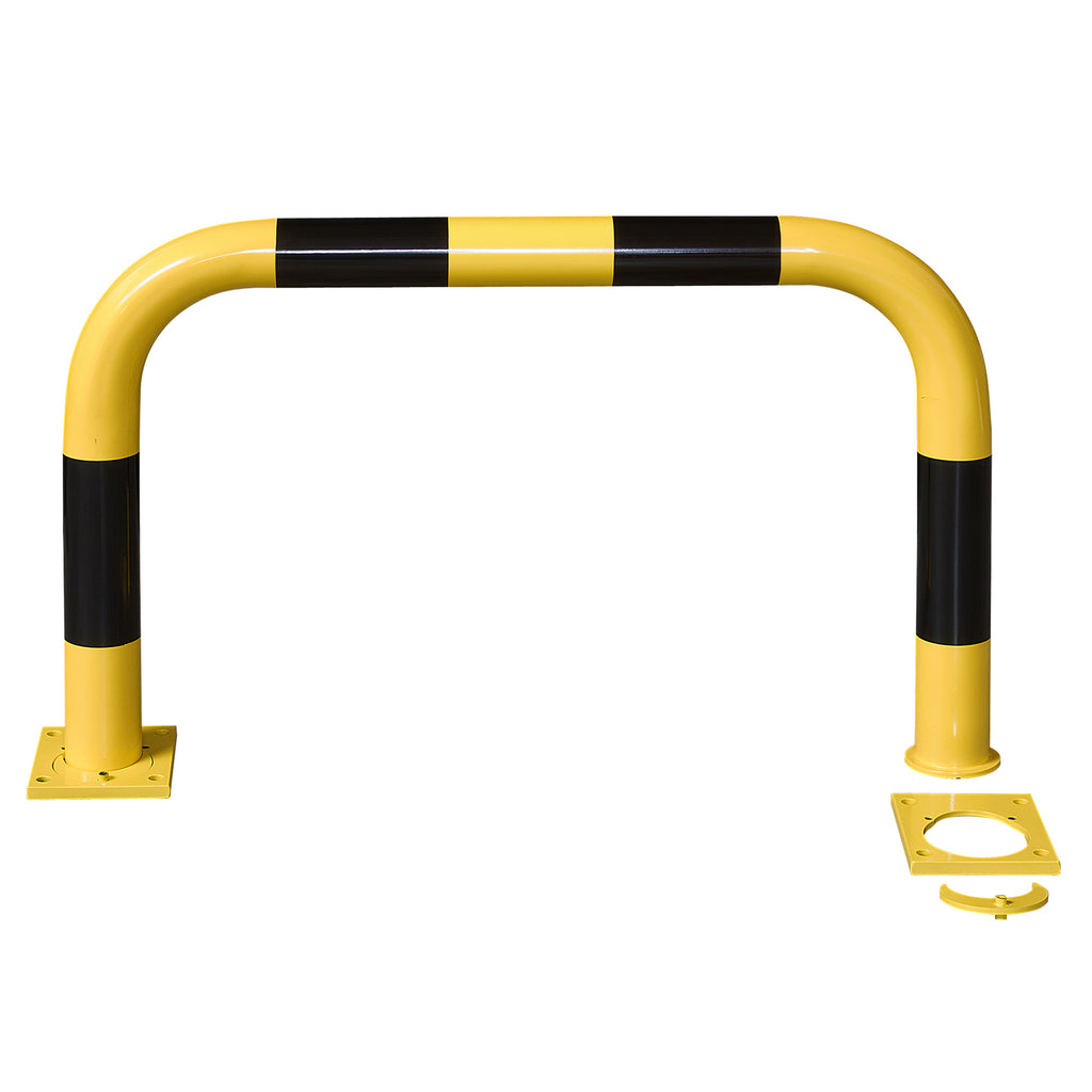 Black Bull Removable Warehouse Hoop Barrier Powder Coated Yellow/Black (600mm / 1000mm)