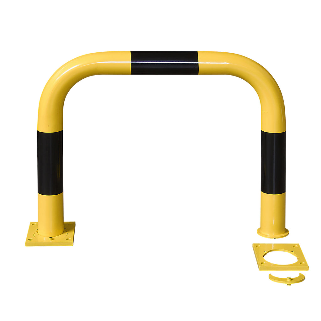 Black Bull Removable Warehouse Hoop Barrier Powder Coated Yellow/Black (600mm / 750mm)