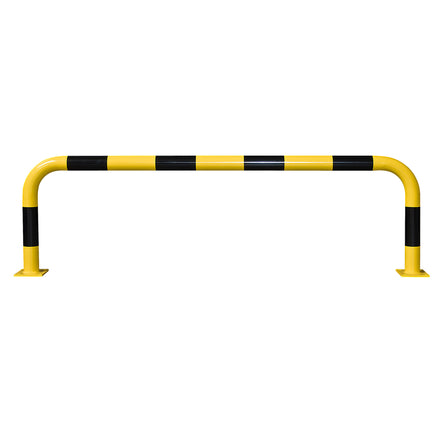 Black Bull 76mm Warehouse Hoop Barrier Guard Rail Yellow (Powder Coated / 600mm / 2000mm)