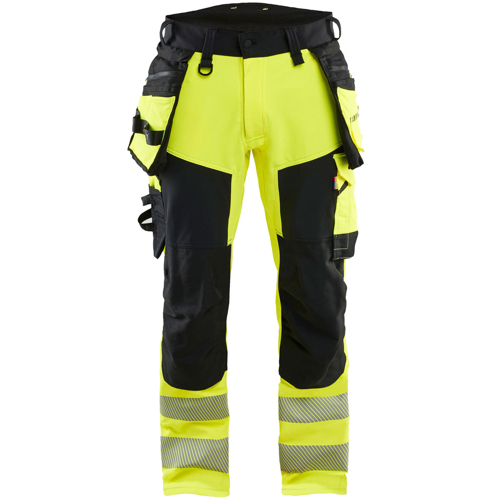 Blaklader 1122 Hi Vis Trousers 4 Way Stretch Hi Vis Yellow Black Main