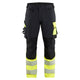 Blaklader 1126 Hi Vis Trousers 4 Way Stretch Black Hi Vis Yellow Front