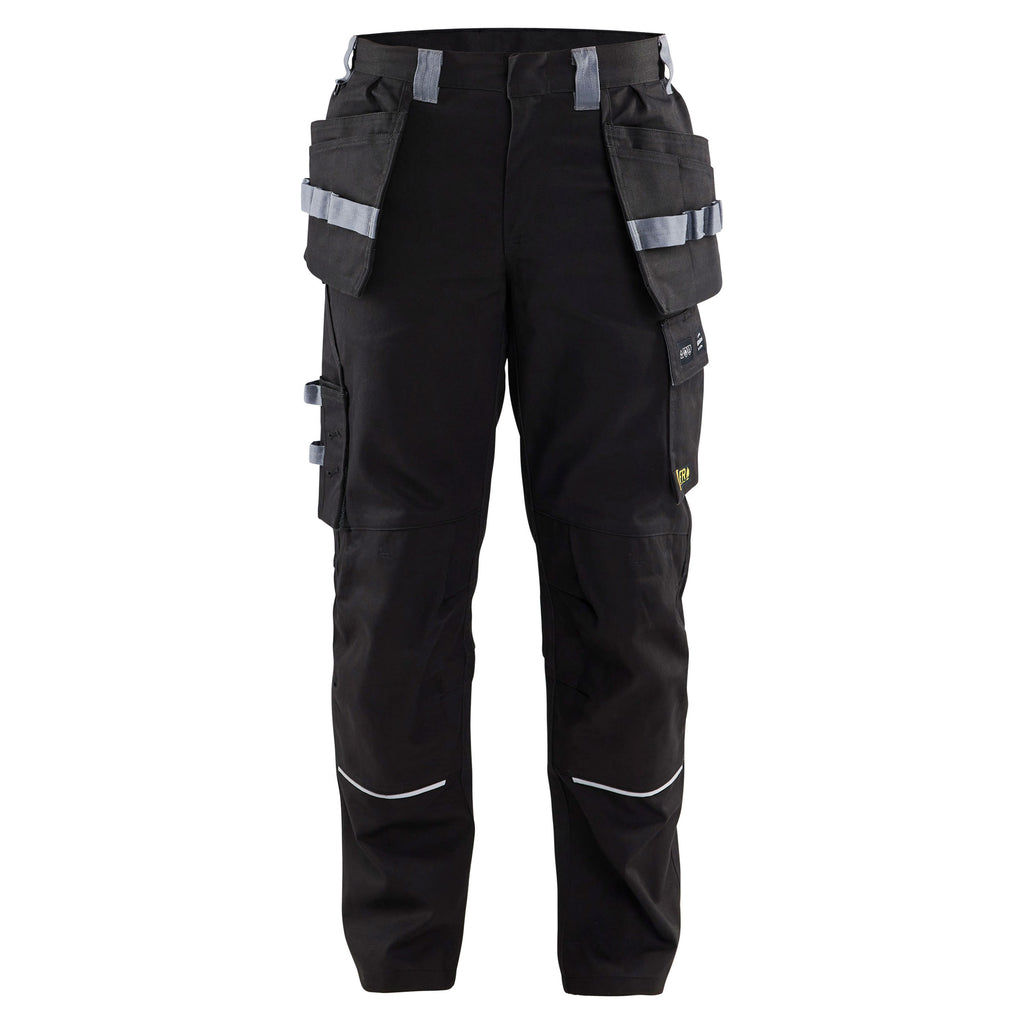 Blaklader 1461 Flame Resistant Craftsman Trousers Black Grey Main