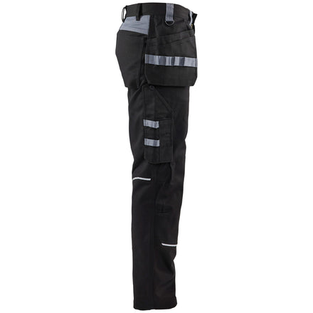 Blaklader 1461 Flame Resistant Craftsman Trousers Black Grey Right