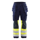 Blaklader 1479 Multinorm Craftsman Trousers Navy Blue Hi Vis Yellow Main