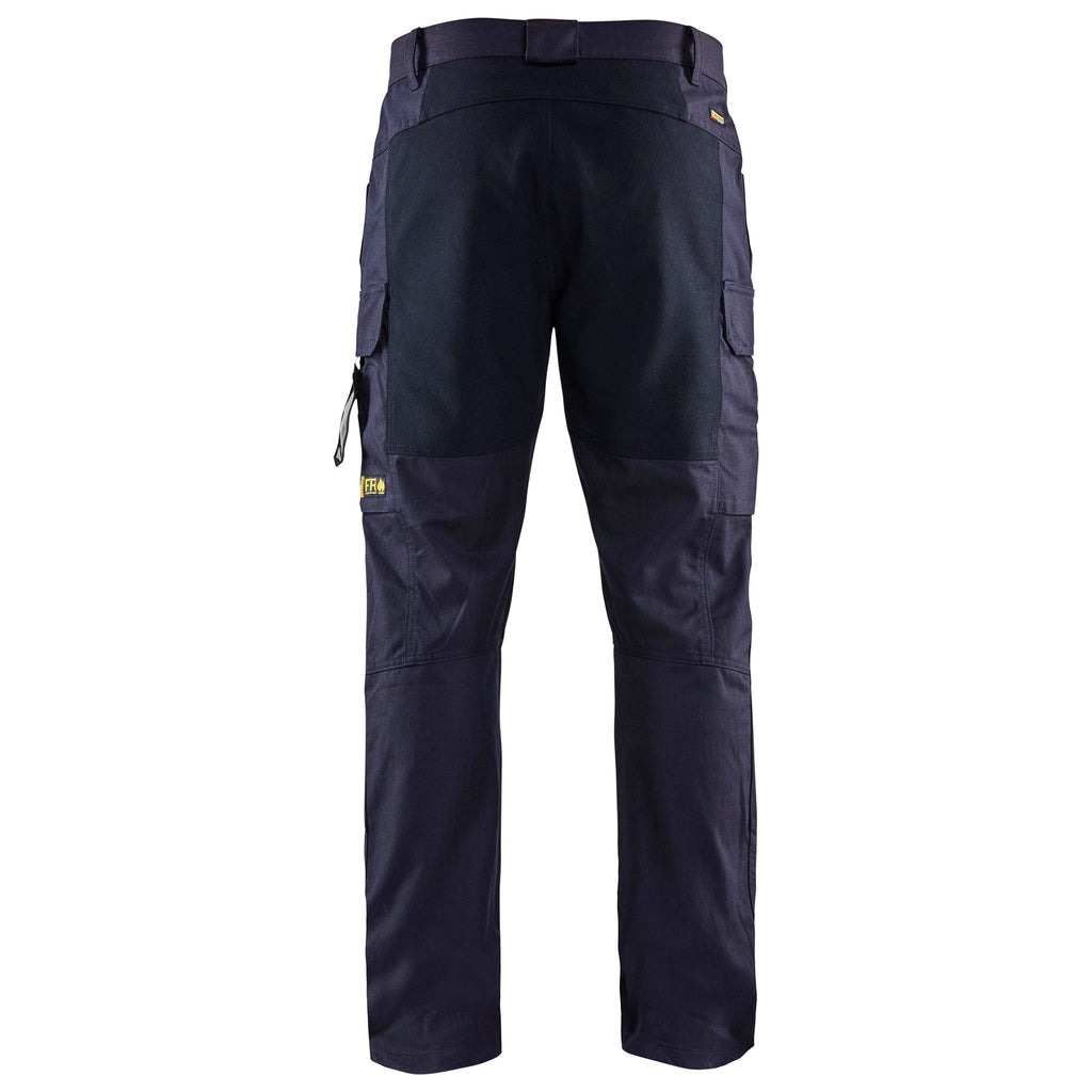 Blaklader 1486 Navy Blue Flame Resistant Inherent Trousers With Stretch