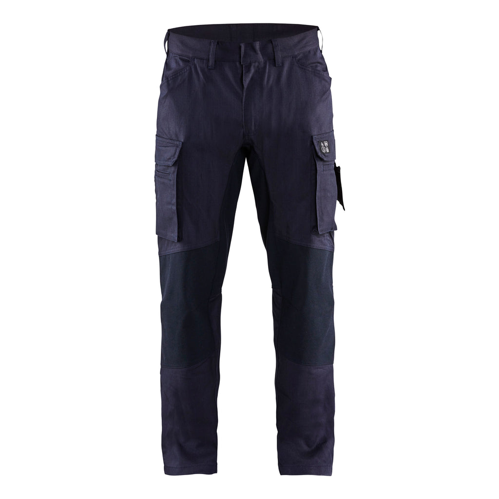 Blaklader 1486 Navy Blue Flame Resistant Inherent Trousers With Stretch