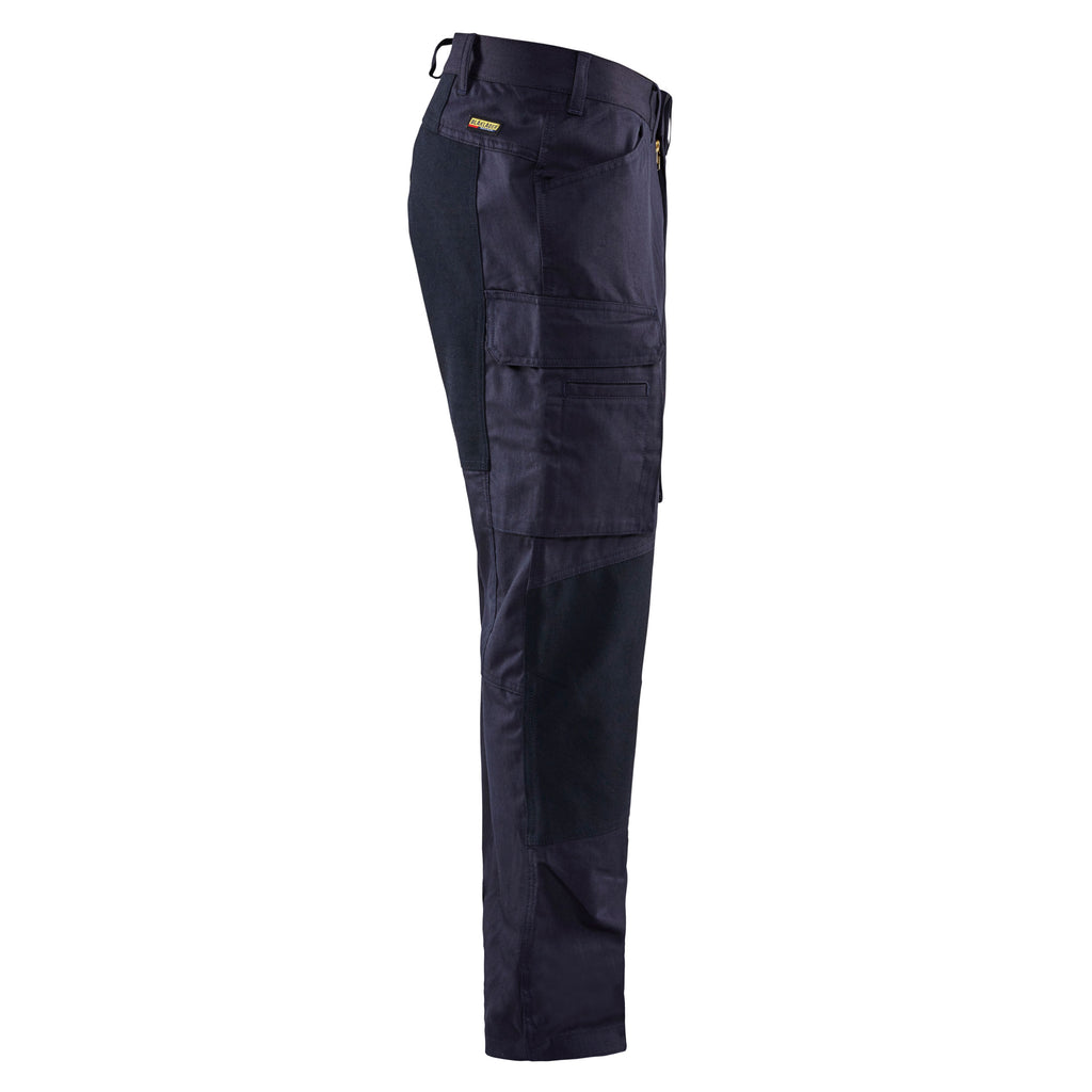 Blaklader 1486 Navy Blue Flame Resistant Inherent Trousers With Stretch