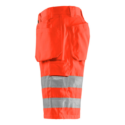Blaklader 1535 Hi Vis Shorts Hi Vis Red Left