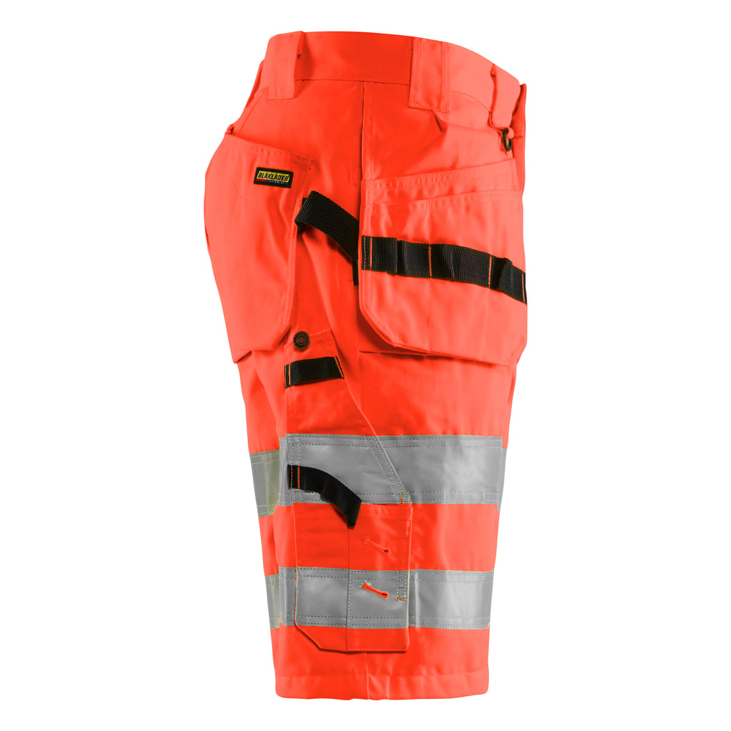Blaklader 1535 Hi Vis Shorts Hi Vis Red Right