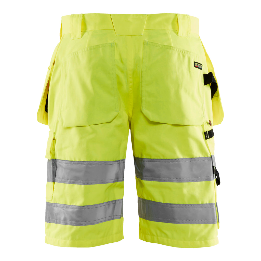 Blaklader 1535 Hi Vis Shorts Hi Vis Yellow Back