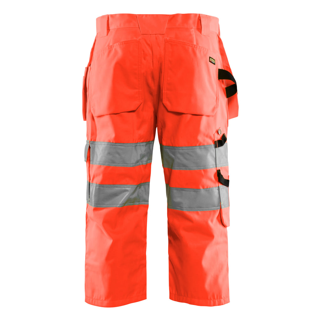 Blaklader 1539 Hi Vis Pirate Shorts Hi Vis Red Back