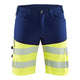 Blaklader 1541 Hi Vis Shorts With Stretch Navy Blue Hi Vis Yellow Main