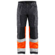 Blaklader 1551 Hi Vis Trousers With Stretch Grey Hi Vis Orange Main