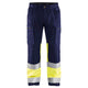 Blaklader 1551 Hi Vis Trousers With Stretch Navy Blue Hi Vis Yellow Main