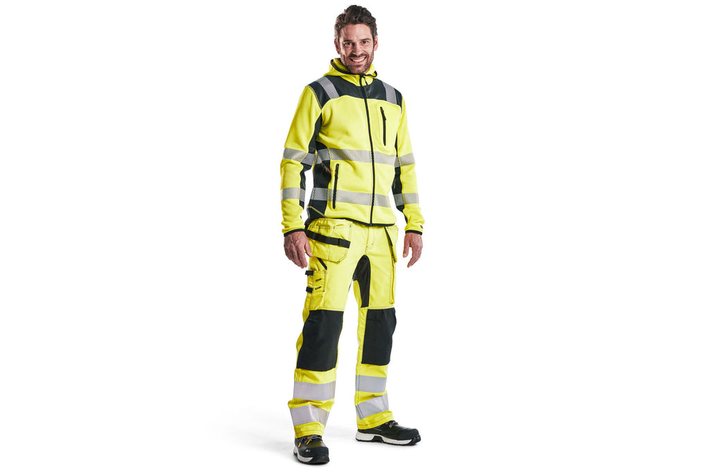 Blaklader 1552 Hi-Vis Trousers With Stretch With Holster Pockets