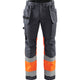 Blaklader 1558 Hi Vis Trousers With Stretch Grey Hi Vis Orange Main