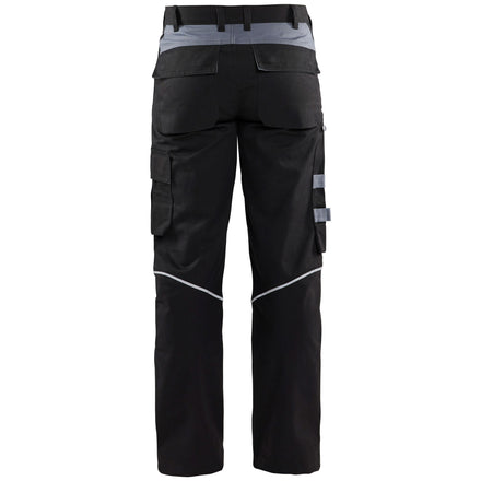 Blaklader 1561 Anti Flame Trousers Black Grey Back