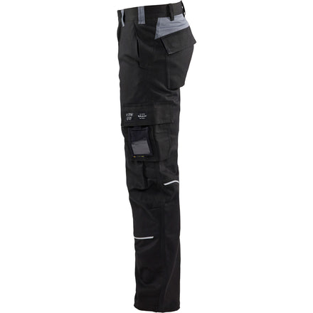 Blaklader 1561 Anti Flame Trousers Black Grey Left