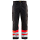 Blaklader 1564 Hi Vis Trousers Black Hi Vis Red Main