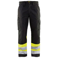 Blaklader 1564 Hi Vis Trousers Black Hi Vis Yellow Main