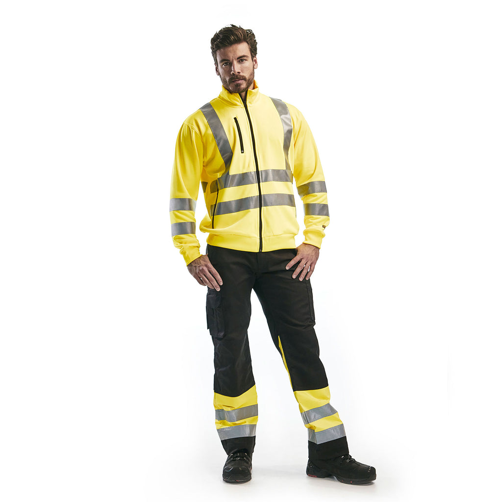 Blaklader 1564 Hi Vis Trousers Black Hi Vis Yellow Model