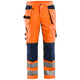 Blaklader 1565 Ventilated Hi Vis Trousers Hi Vis Orange Navy Blue Main