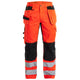 Blaklader 1565 Ventilated Hi Vis Trousers Hi Vis Red Black Main