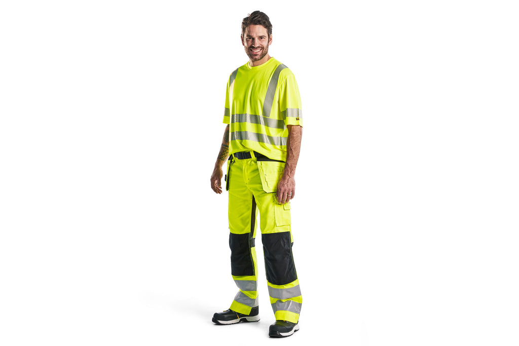 Blaklader 1565 Ventilated Hi-Vis Trousers With Holster Pockets