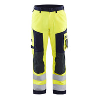 Blaklader 1578 Multinorm Craftsman Trousers Hi Vis Yellow Navy Blue Main