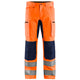 Blaklader 1585 Hi Vis Trousers With Stretch Hi Vis Orange Navy Blue Main