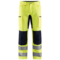 Blaklader 1585 Hi Vis Trousers With Stretch Hi Vis Yellow Black Main