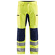 Blaklader 1585 Hi Vis Trousers With Stretch Hi Vis Yellow Navy Blue Main