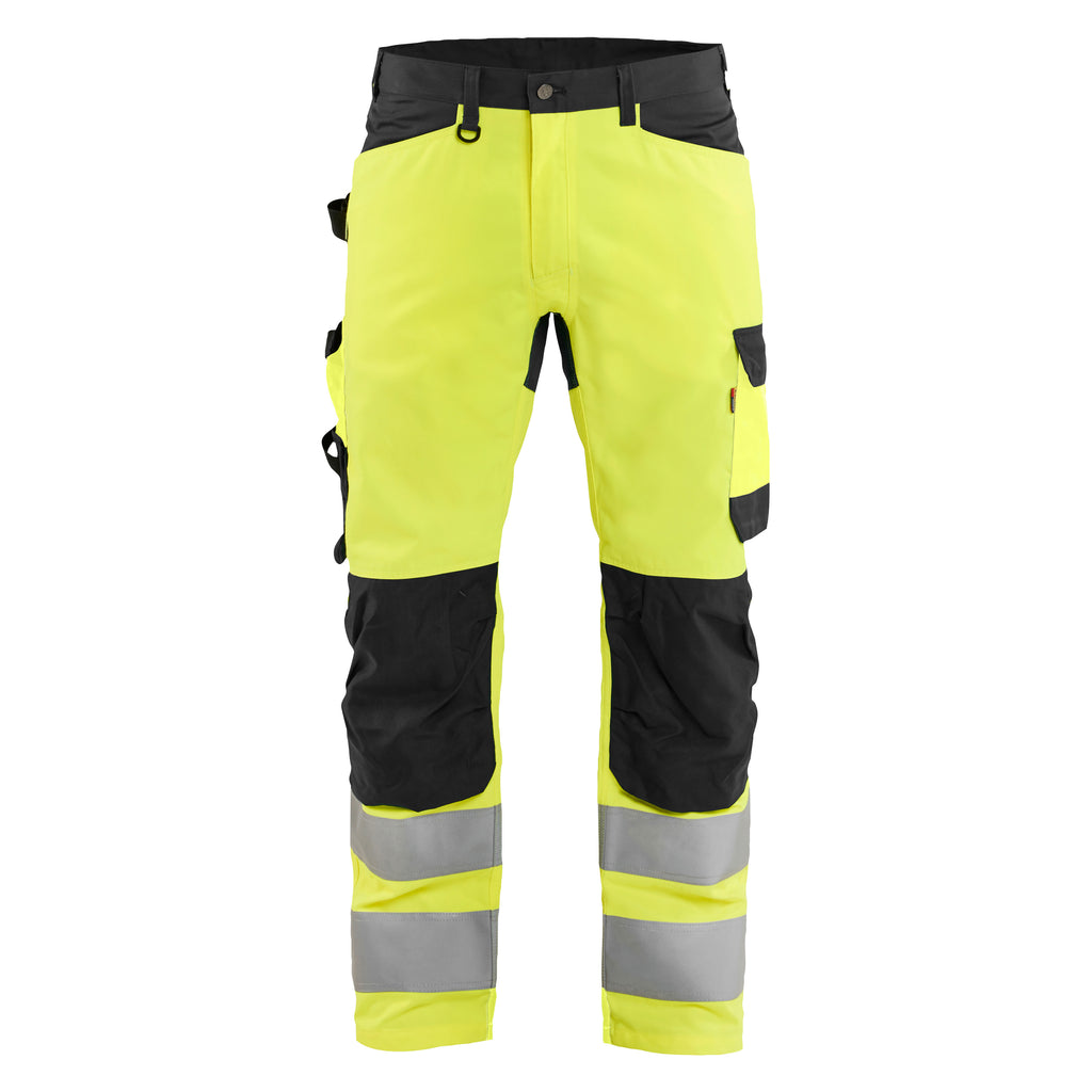Blaklader 1703 Hi-Vis Yellow/Black Hi-Vis Trousers