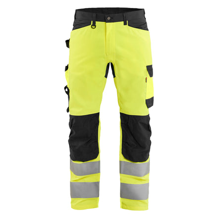Blaklader 1703 Hi-Vis Yellow/Black Hi-Vis Trousers