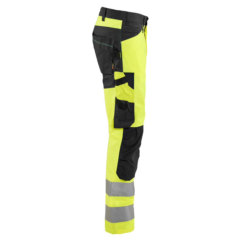 Blaklader 1703 Hi Vis Trousers Hi Vis Yellow Black Right