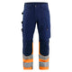 Blaklader 1708 Hi Vis Trouser Navy Blue Orange Front