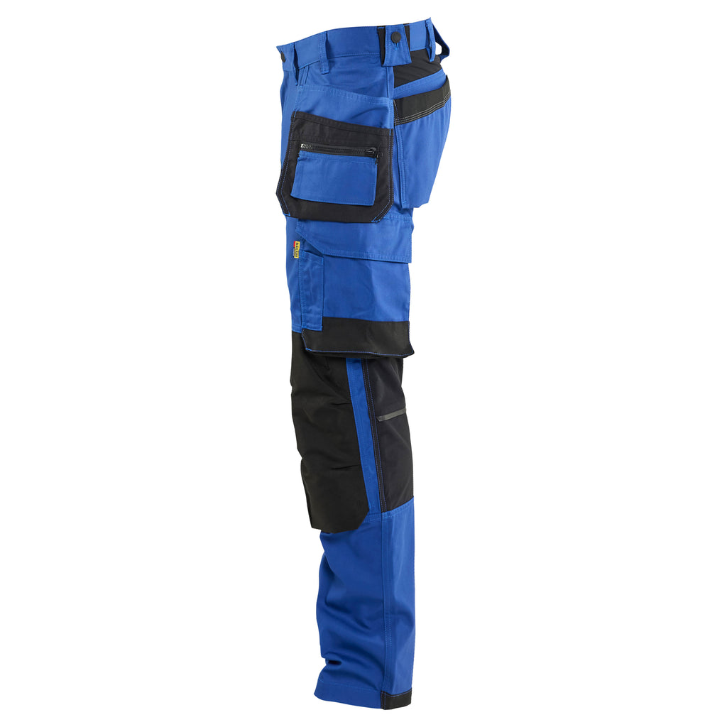 Blaklader 17501832 Craftsman Trousers With Stretch Cornflower Blue Black Left