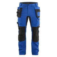 Blaklader 17501832 Craftsman Trousers With Stretch Cornflower Blue Black Main