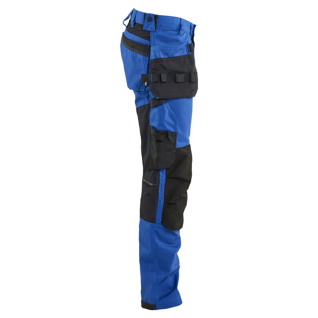 Blaklader 17501832 Craftsman Trousers With Stretch Cornflower Blue Black Right