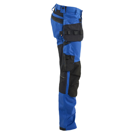 Blaklader 17501832 Craftsman Trousers With Stretch Cornflower Blue Black Right