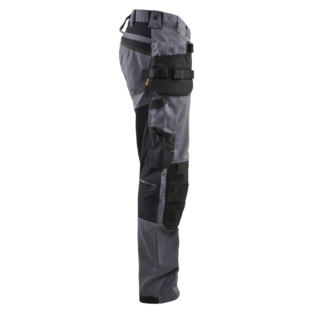 Blaklader 17501832 Craftsman Trousers With Stretch Mid Grey Right