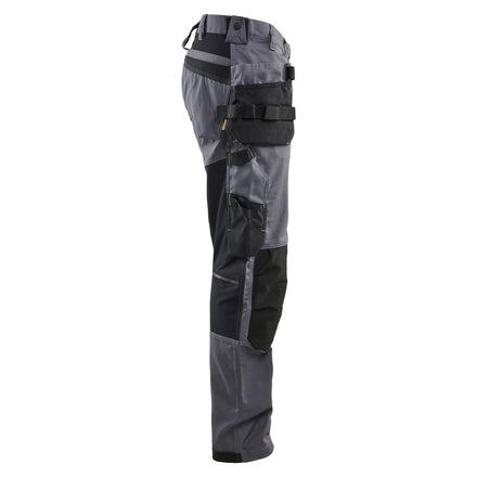 Blaklader 17501832 Craftsman Trousers With Stretch Mid Grey Right