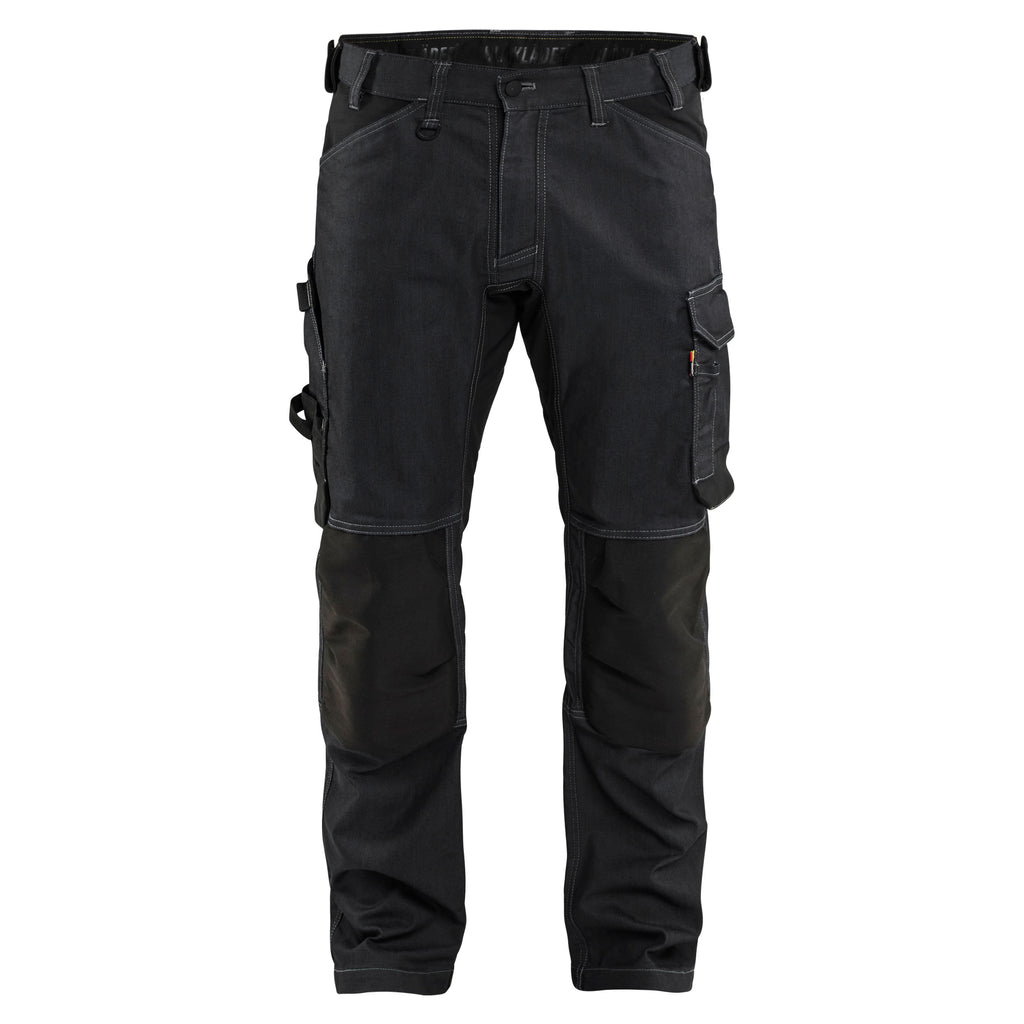 Blaklader 1751 Black Craftsman Denim Trousers With Stretch