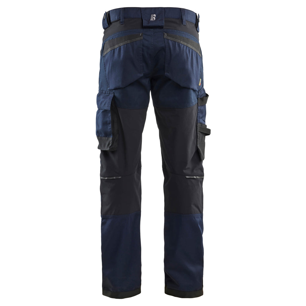 Blaklader 17511832 Craftsman Trousers With Stretch Dark Navy Blue Back