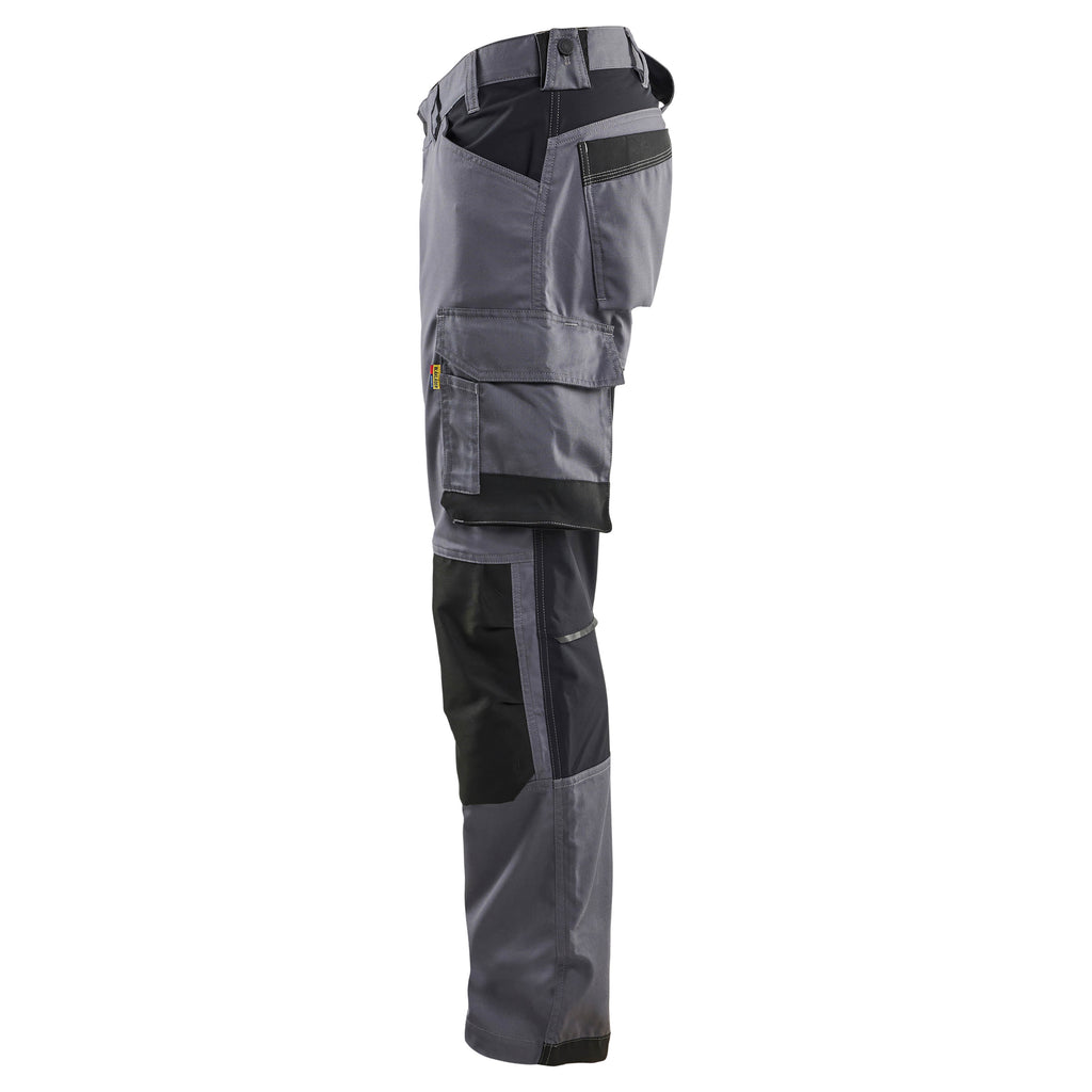 Blaklader 17511832 Craftsman Trousers With Stretch Mid Grey Left