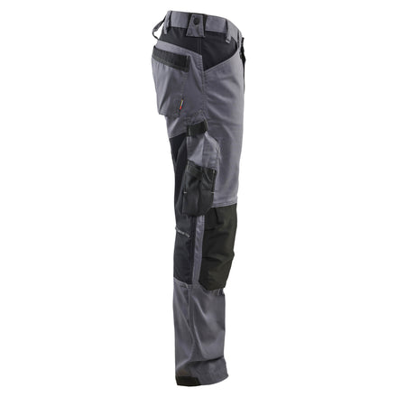 Blaklader 17511832 Craftsman Trousers With Stretch Mid Grey Right