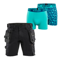 Blaklader Bundle: 1752 Black Craftsman With Stretch + Boxers twin Pack