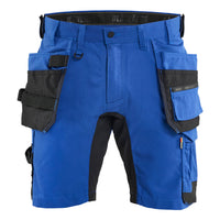 Blaklader 1752 Craftsman Shorts Stretch Cornflower Blue Black Main