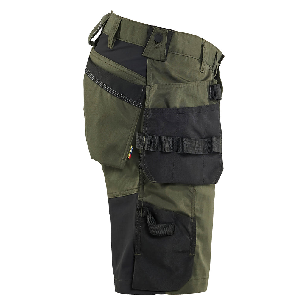 Blaklader 1752 Craftsman Shorts Stretch Forest Night Black Right