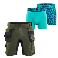 Blaklader Bundle: 1752 Forest Night / Black Craftsman With Stretch + Boxers twin Pack